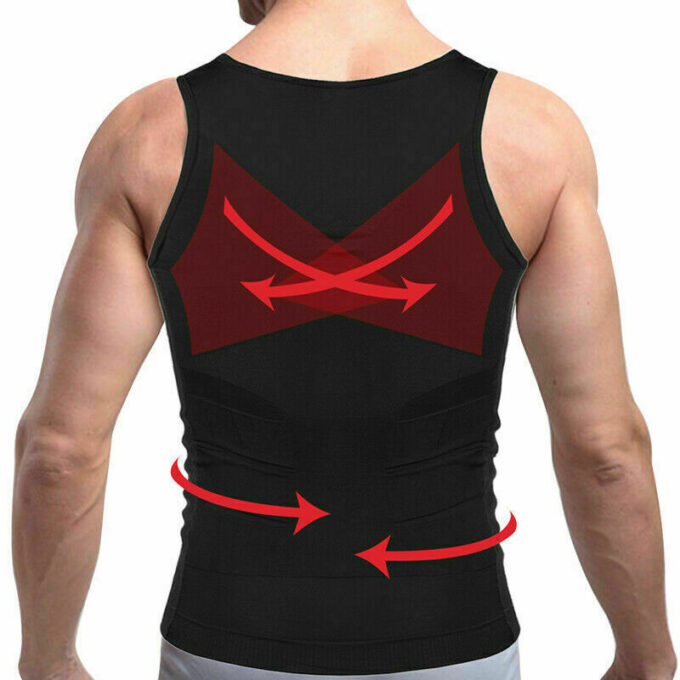 Slimming body shaper compression undershirt for daily wear