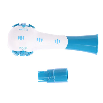 Portable breathing trainer inspiratory lung exerciser device