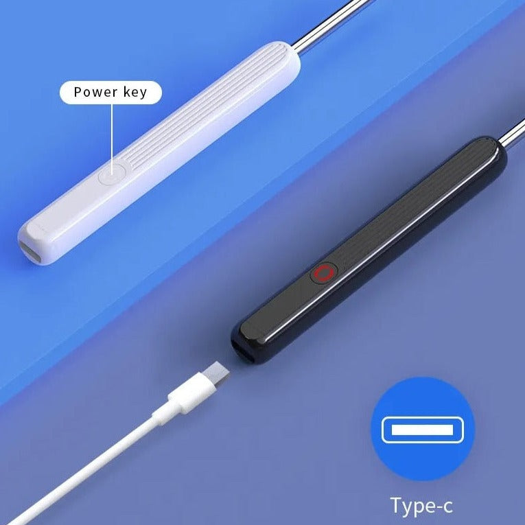 Smart ear wax cleaner with visual camera light and ear pick