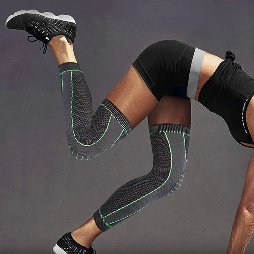 Knee support compression sleeve for arthritis and runner's knee