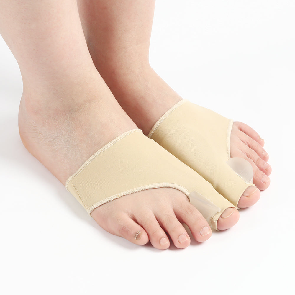 Adjustable bunion corrector toe splint pair for hallux valgus