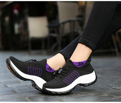 Women's orthopedic comfort cushioned walking sneakers