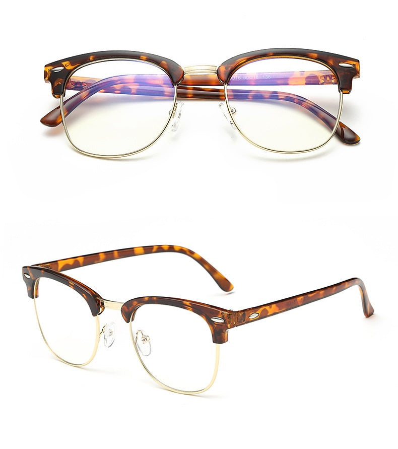 Anti-glare blue light blocking glasses for computer and screen use