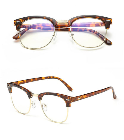 Anti-glare blue light blocking glasses for computer and screen use