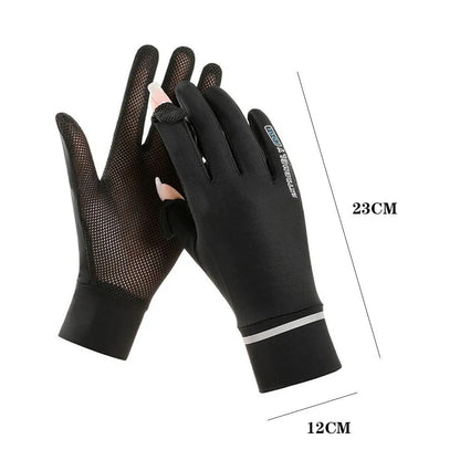 Anti-UV breathable mesh gloves for sun protection driving and outdoor