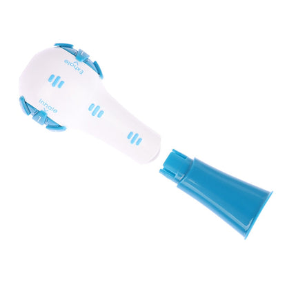 Portable breathing trainer inspiratory lung exerciser device