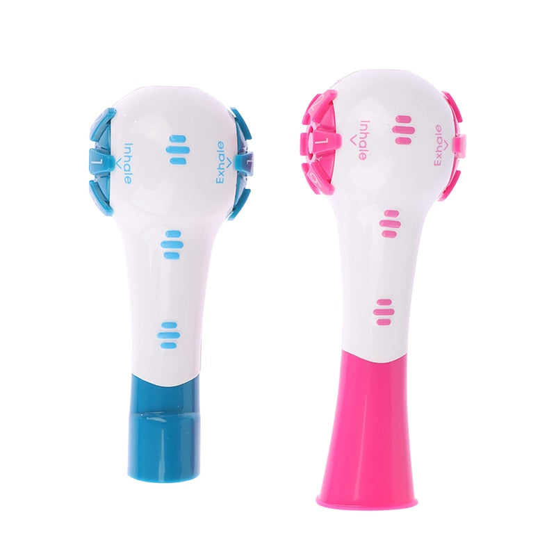 Portable breathing trainer inspiratory lung exerciser device
