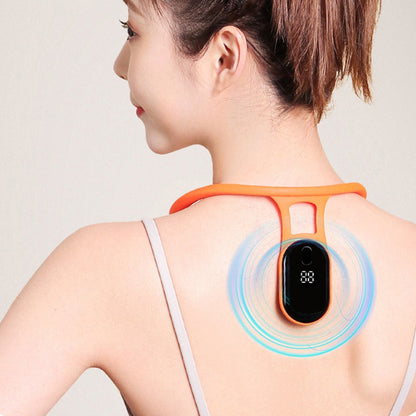 Smart wearable posture corrector sensor with vibration reminders for tech neck