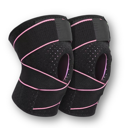 Hinged patella stabilizing knee brace for tracking issues