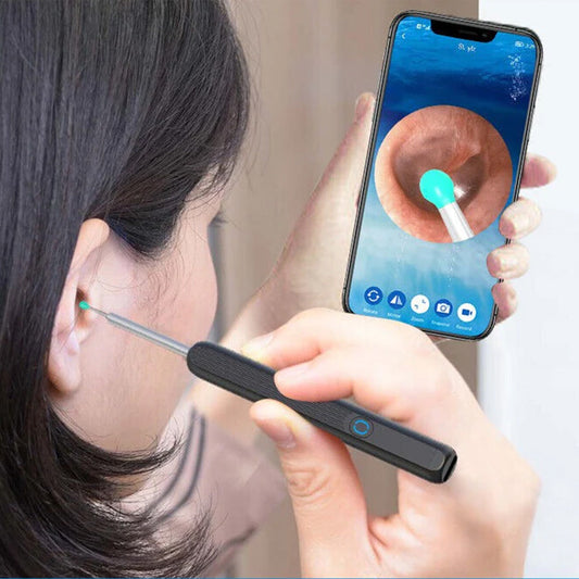 Smart ear wax cleaner with visual camera light and ear pick