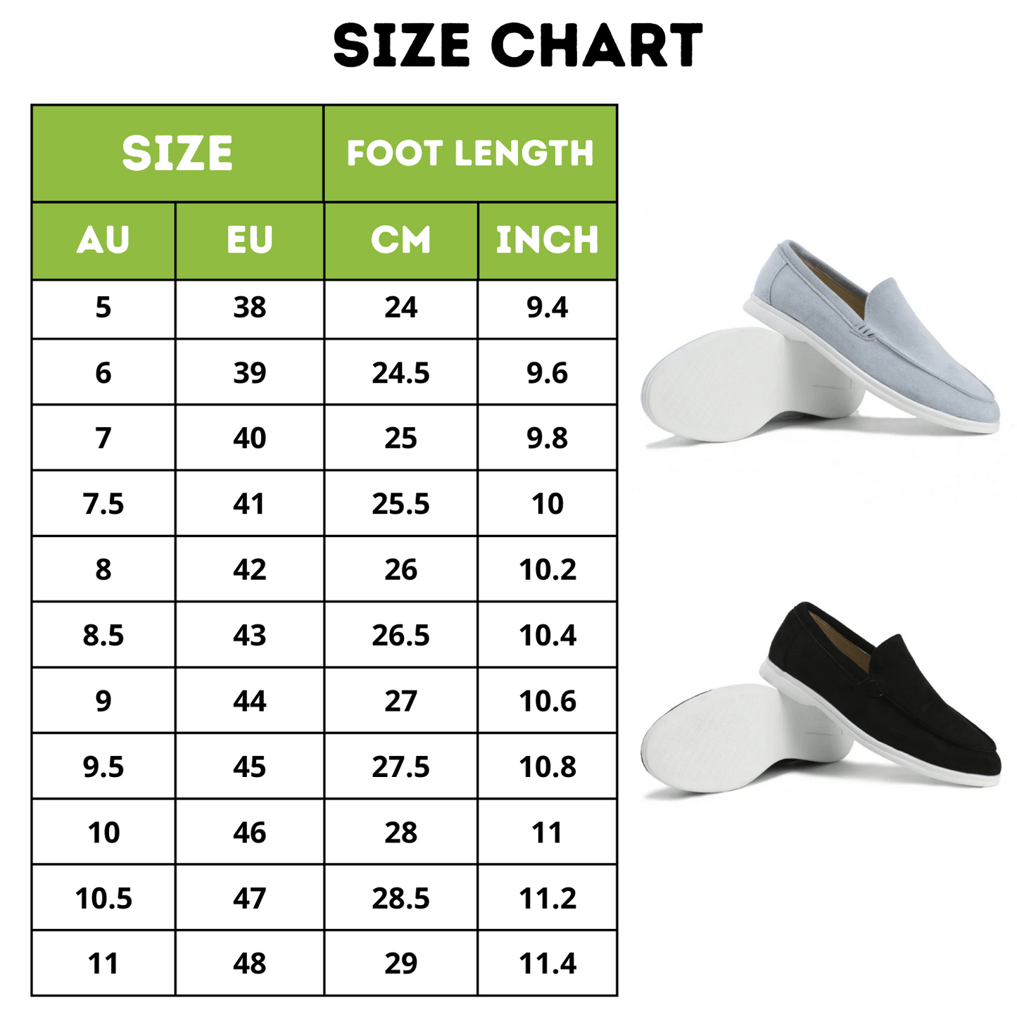 Suede loafers easy slip-on fit