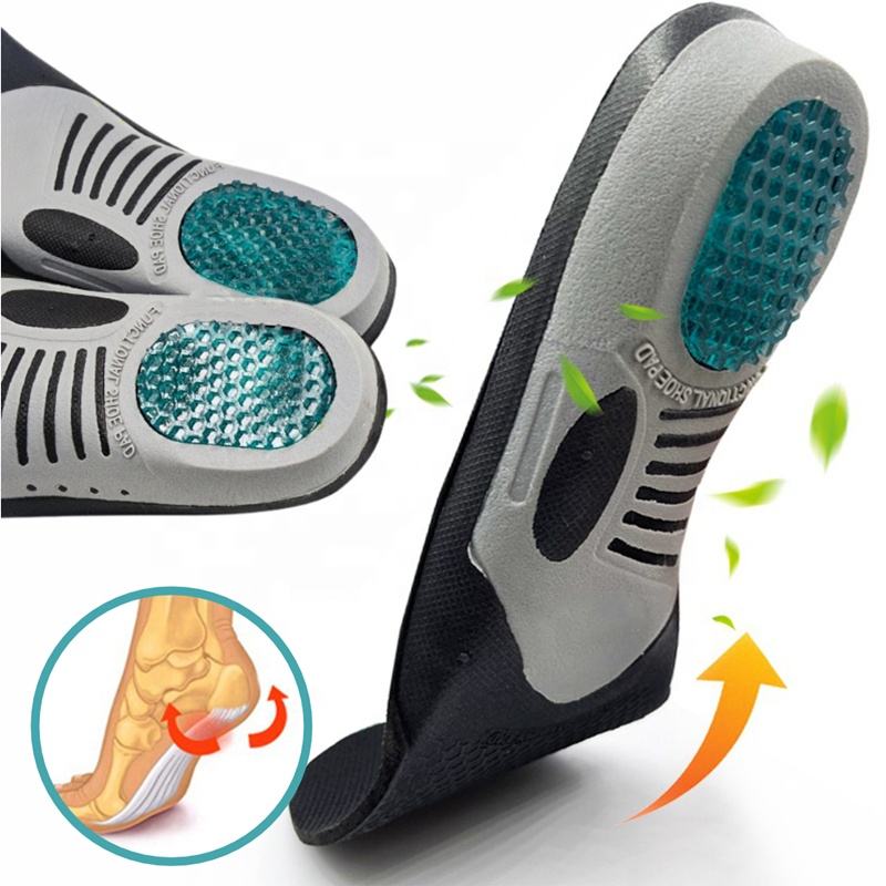 Heavy-duty orthotic gel insoles for plantar fasciitis and standing all day