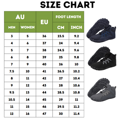 Insulated thermal barefoot shoes for autumn and winter