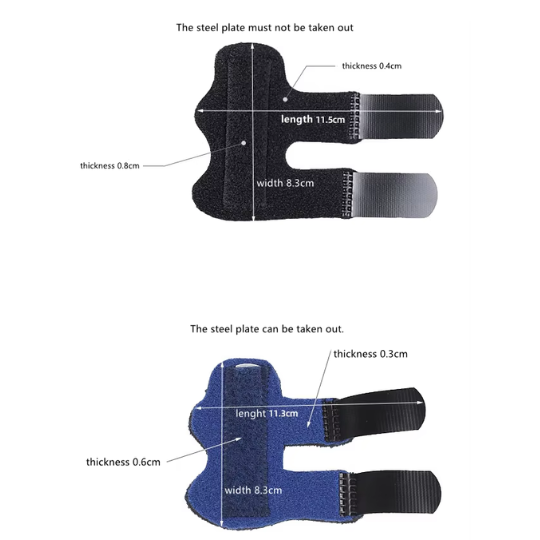 Adjustable trigger finger splint resting brace for tendon recovery