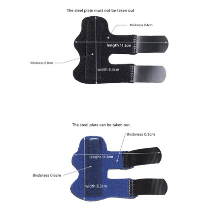 Adjustable trigger finger splint resting brace for tendon recovery