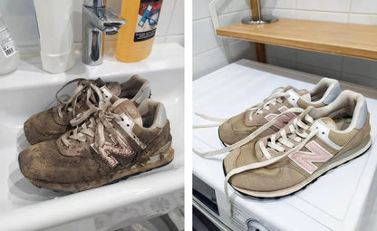 Reusable zippered shoe laundry washing machine bag