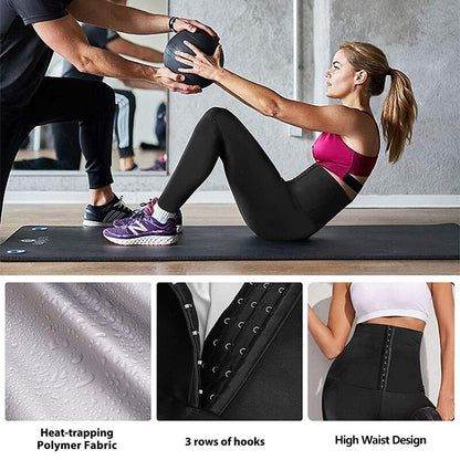 Women's sauna heat-trapping waist shaper sweat belt