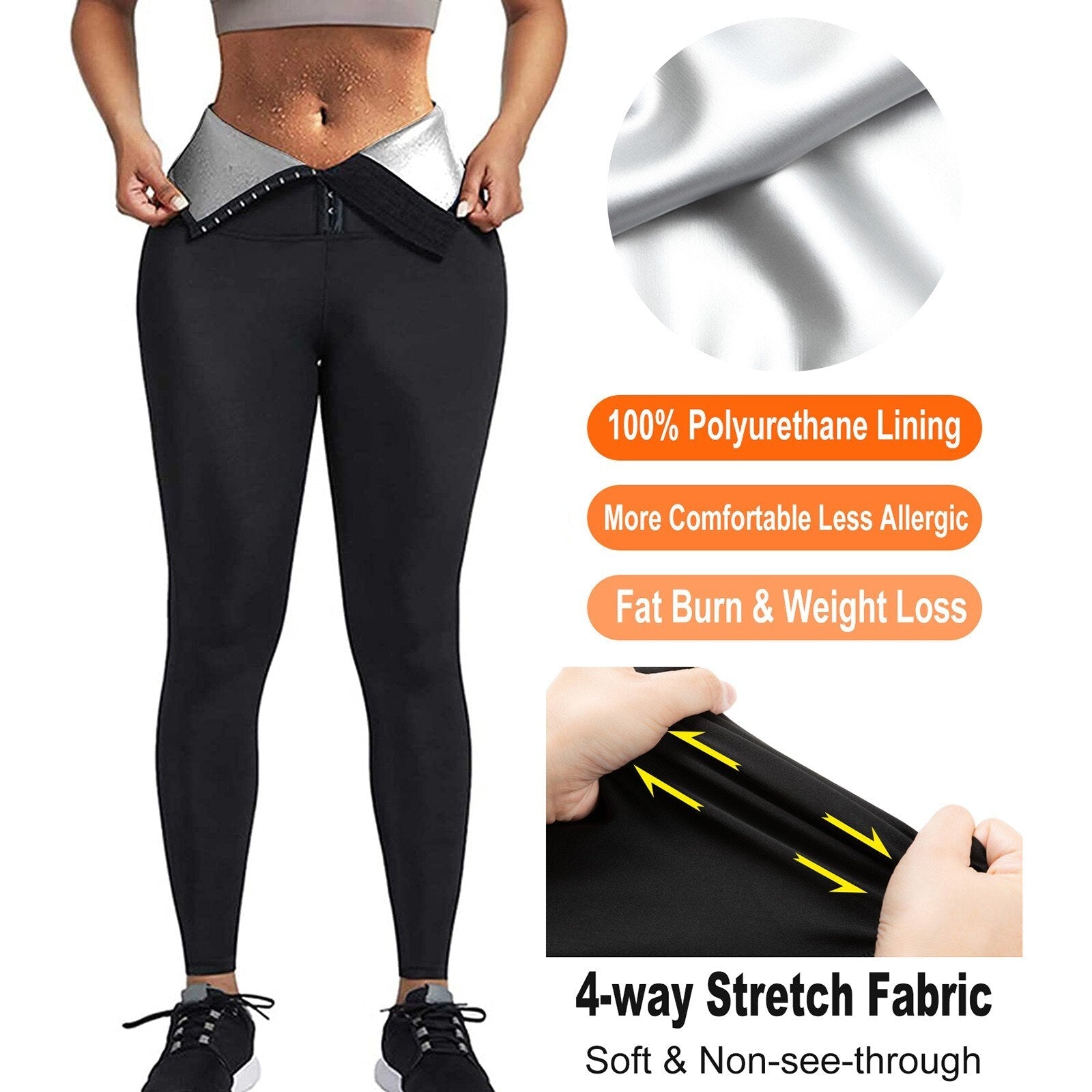 Women's sauna heat-trapping waist shaper sweat belt