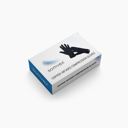 Copper-infused compression gloves arthritis and joint support