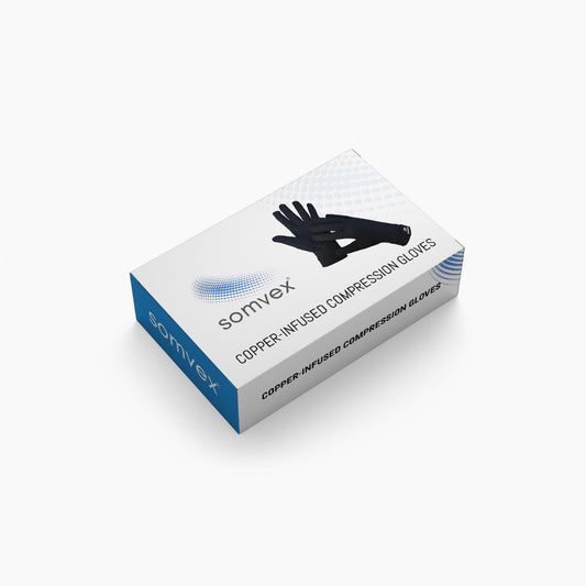 Copper-infused compression gloves arthritis and joint support