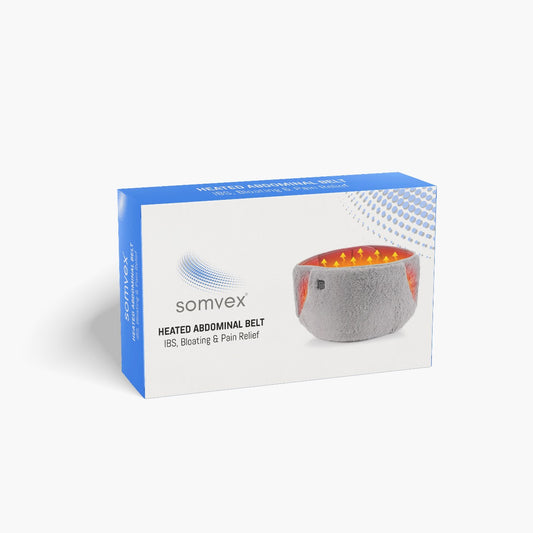 Heated abdominal belt IBS bloating relief