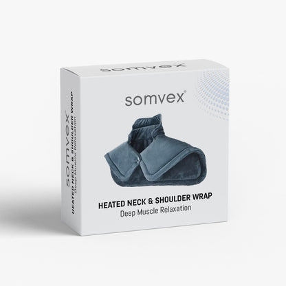 Heated neck and shoulder wrap deep muscle relaxation