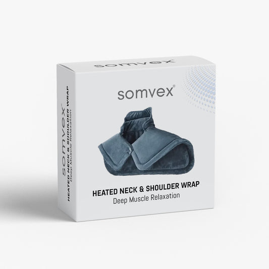 Heated neck and shoulder wrap deep muscle relaxation