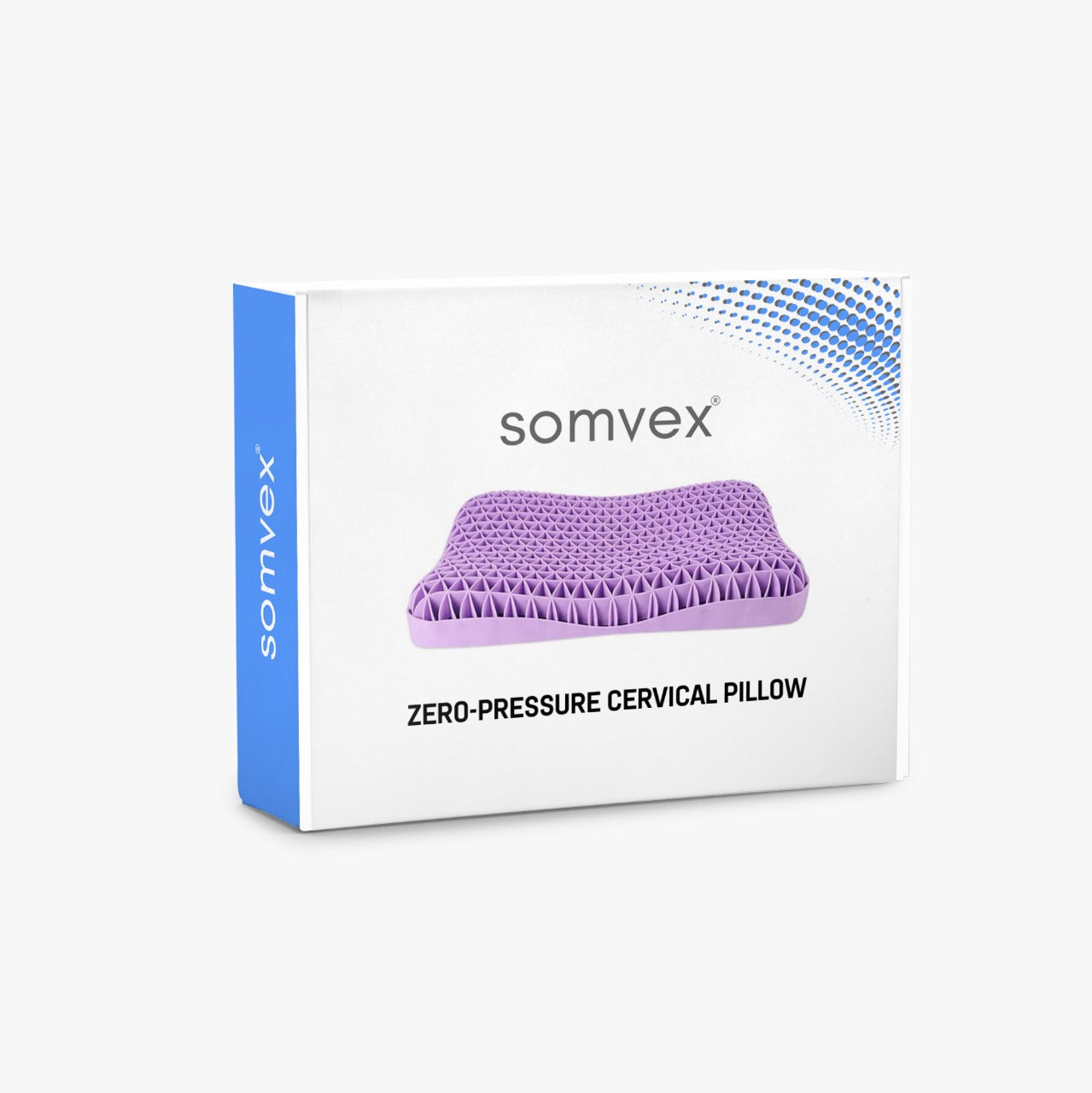 Zero-pressure cervical floating-feel memory foam pillow