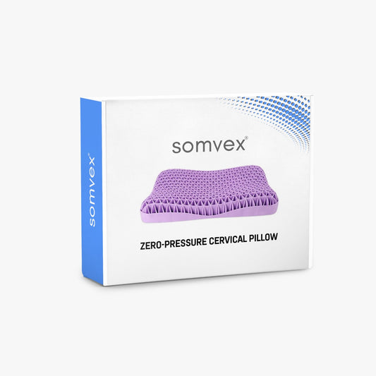 Zero-pressure cervical floating-feel memory foam pillow