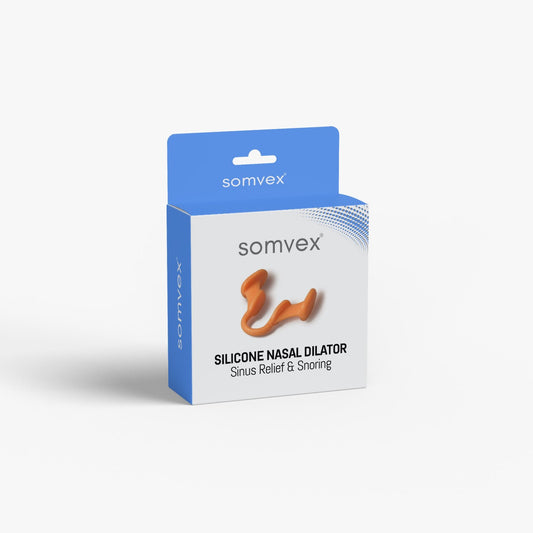 Silicone nasal dilator for sinus relief and snoring