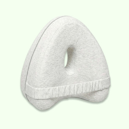 Memory foam leg and knee support pillow for sciatica