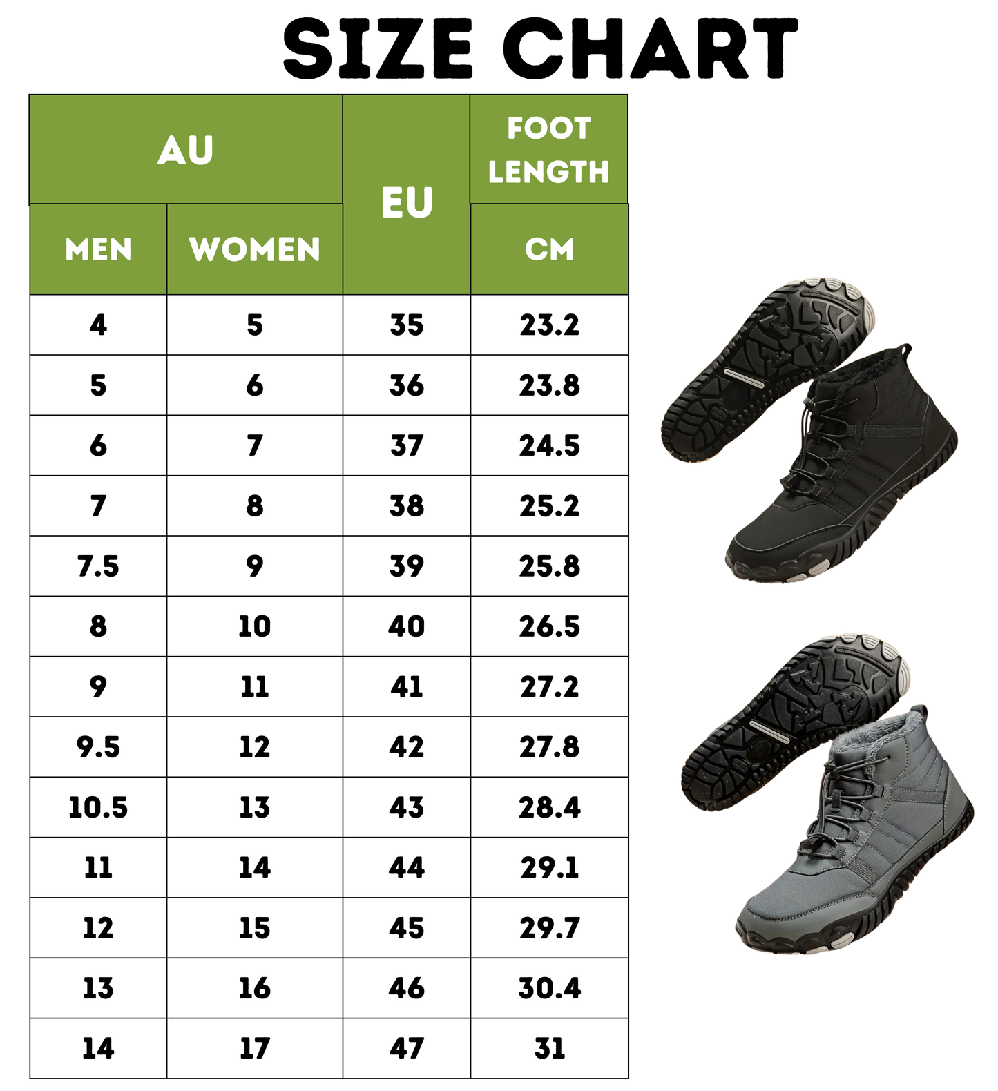 Winter barefoot shoes warm and cozy insulated