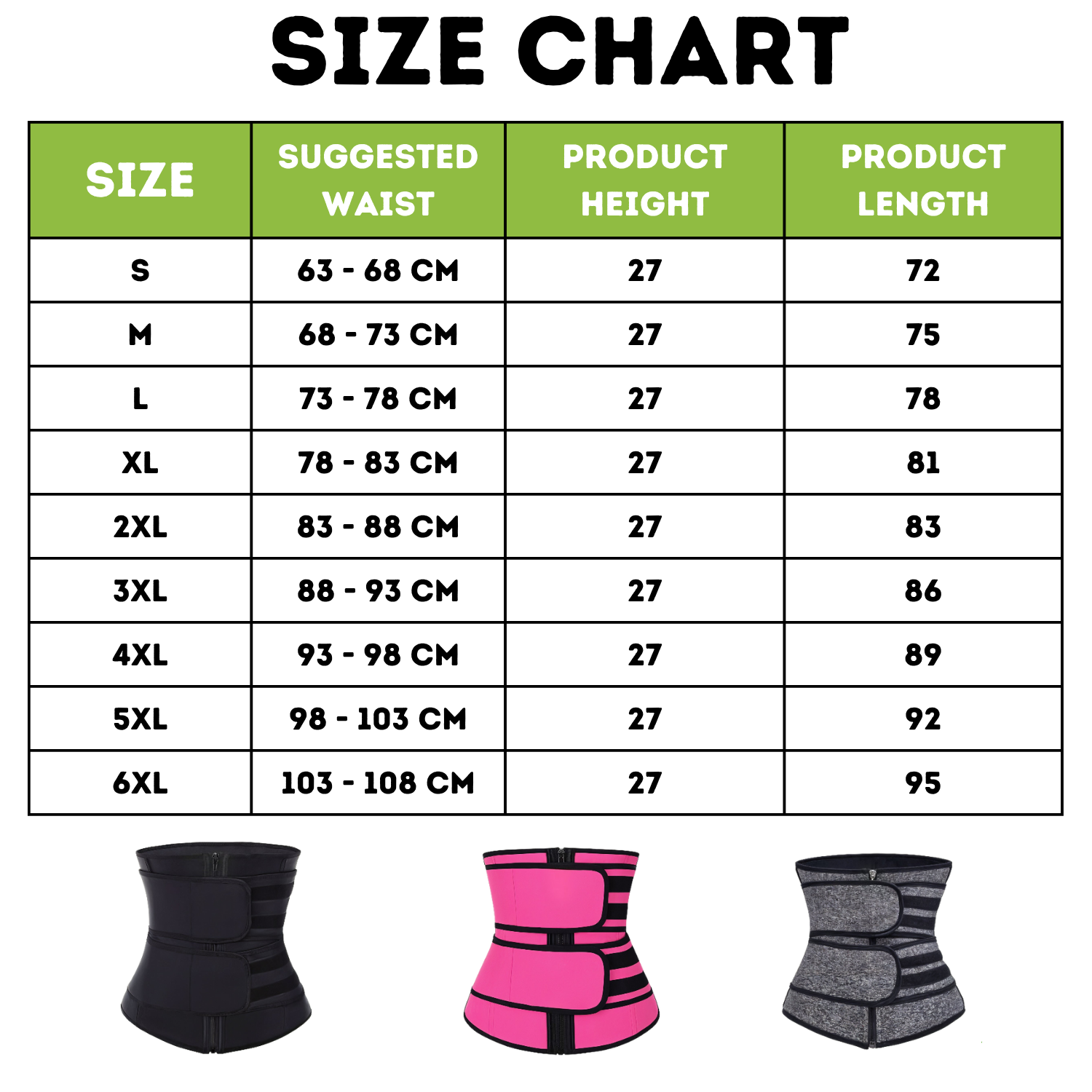 Women's waist trainer body shaper sweat belt for tummy control