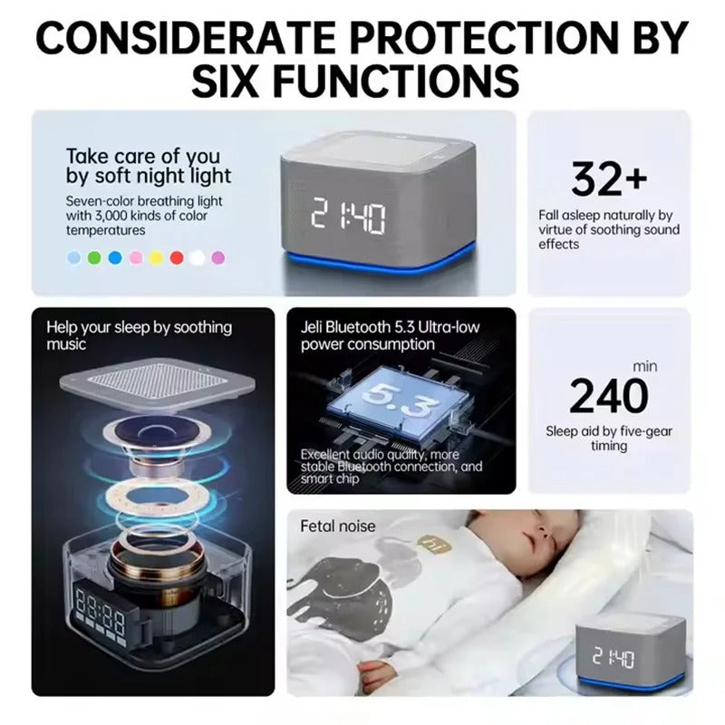Smart white noise machine adjustable sound therapy