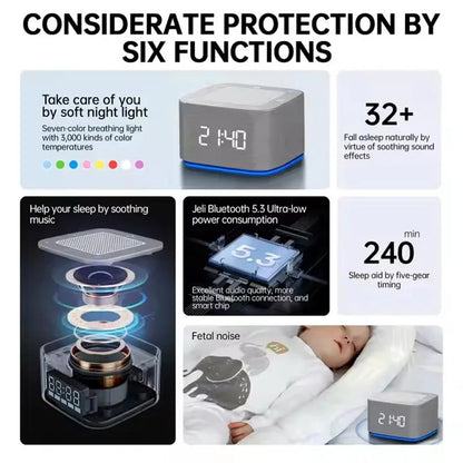 Smart white noise machine adjustable sound therapy
