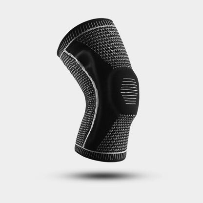 Adjustable knee brace with twin lateral stabilizers and patellar wrap