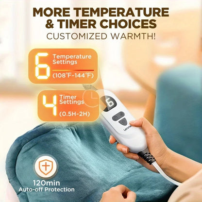 Heated neck and shoulder wrap deep muscle relaxation