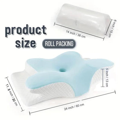 Ergonomic premium memory foam neck support pillow