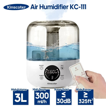 Large capacity home air humidifier sleep comfort