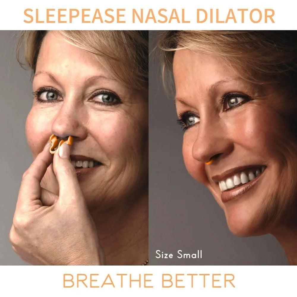 Silicone nasal dilator for sinus relief and snoring