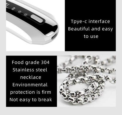 Wearable air purifier ionizer necklace allergy protection