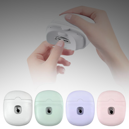 Electric automatic nail clippers with built-in light for adults and seniors