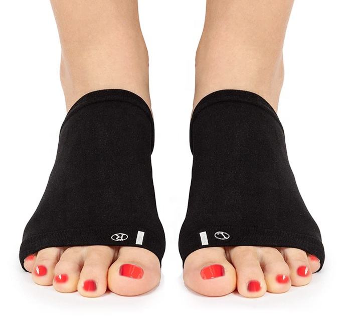 Compression arch support sleeves with gel insole for plantar fasciitis