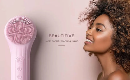 Sonic cleansing brush deep pore exfoliation skincare