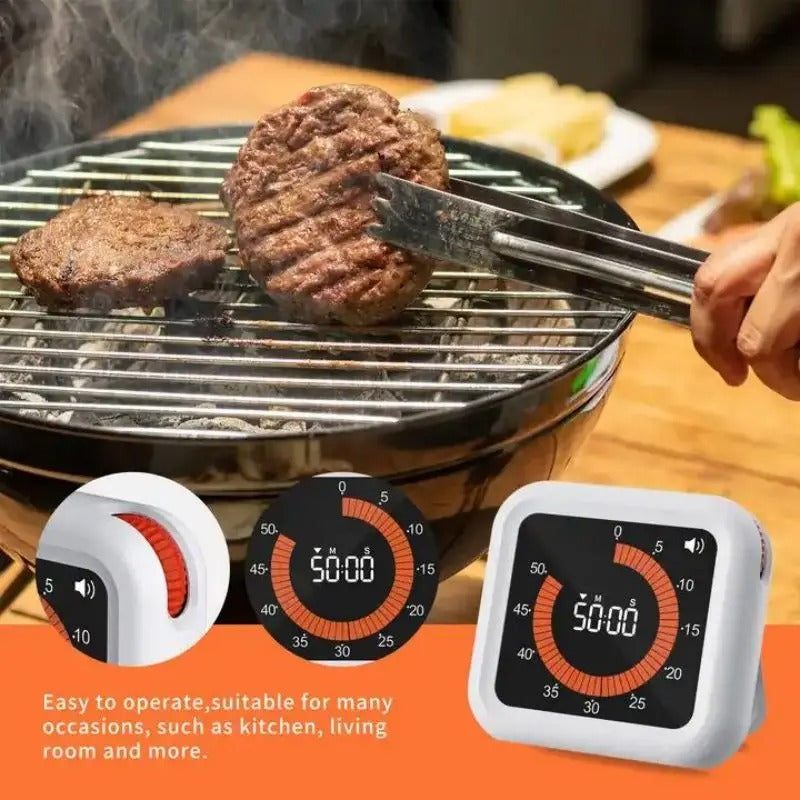 Visual focus silent countdown timer for work and study