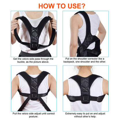 Body posture corrector back and neck brace