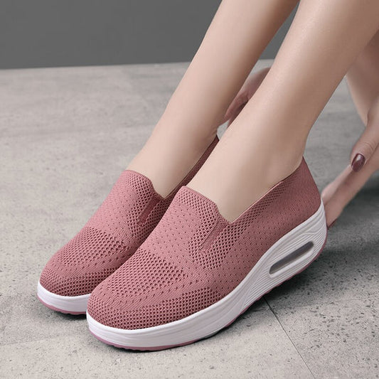 Everyday comfort breathable slip-on women's walking shoes