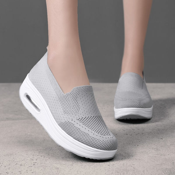 Everyday comfort breathable slip-on women's walking shoes