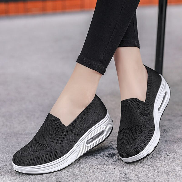 Everyday comfort breathable slip-on women's walking shoes