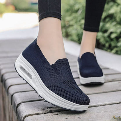 Everyday comfort breathable slip-on women's walking shoes
